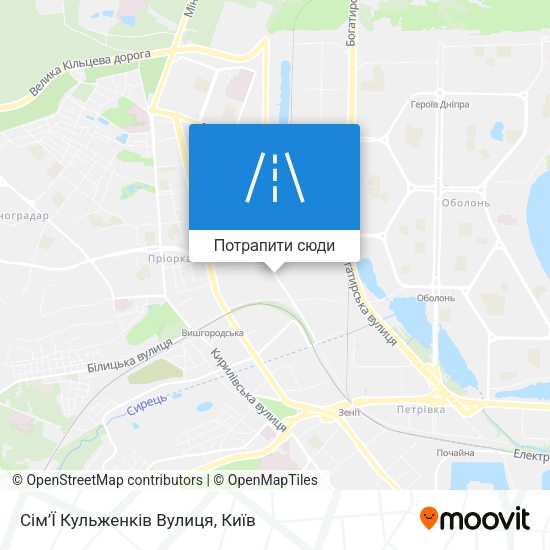 Карта Сім’Ї Кульженків Вулиця
