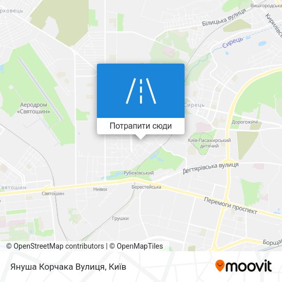 Карта Януша Корчака Вулиця
