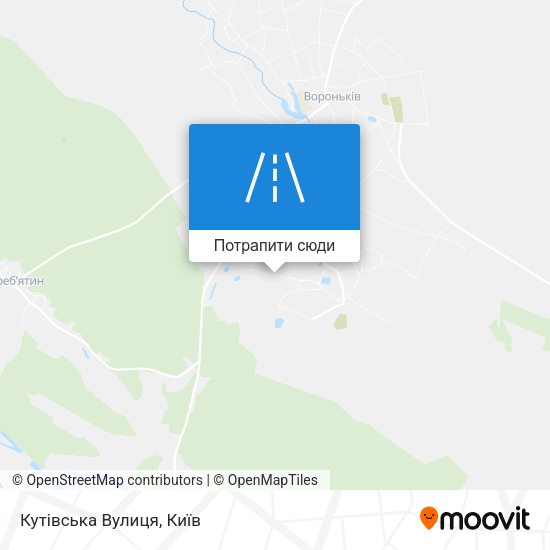 Карта Кутівська Вулиця