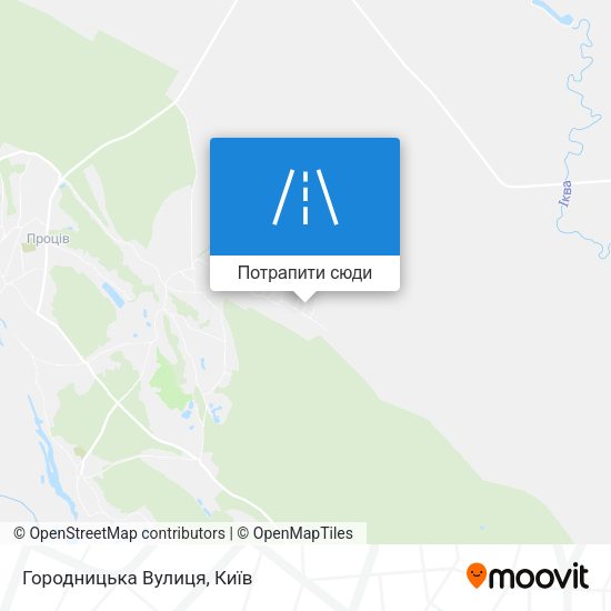 Карта Городницька Вулиця