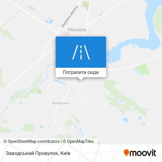 Карта Заводський Провулок