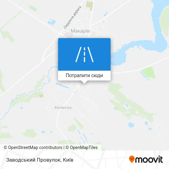 Карта Заводський Провулок