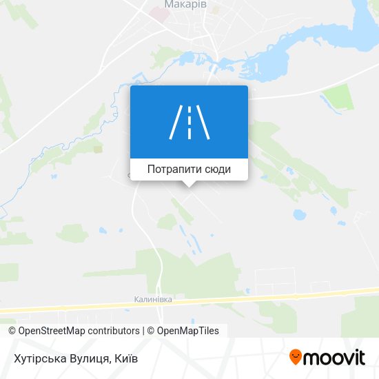Карта Хутірська Вулиця