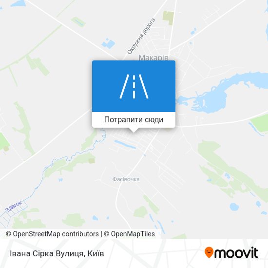 Карта Івана Сірка Вулиця