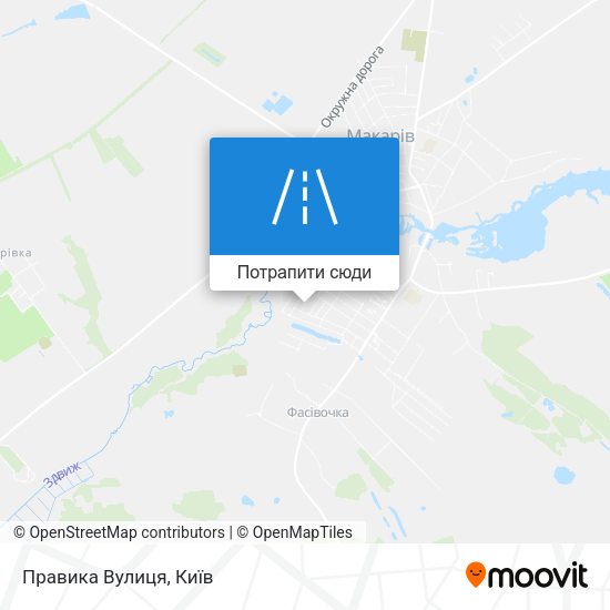 Карта Правика Вулиця
