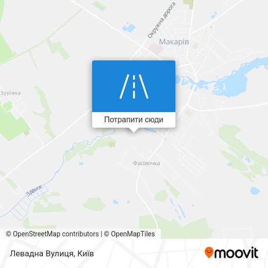 Карта Левадна Вулиця