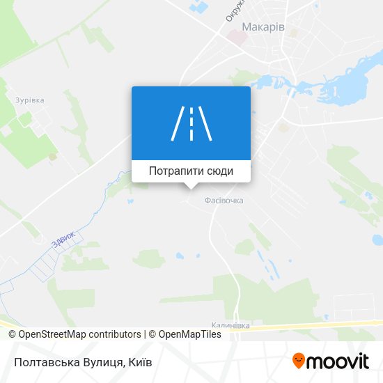 Карта Полтавська Вулиця