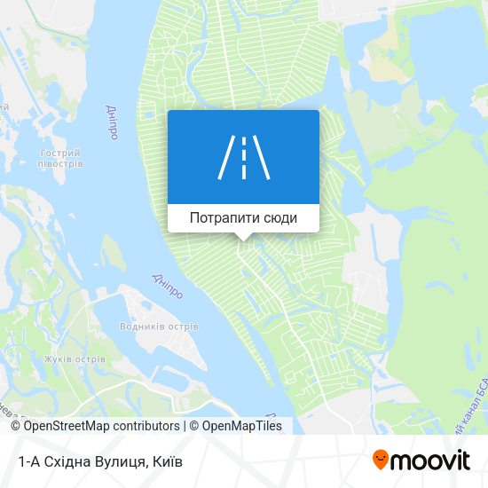 Карта 1-А Східна Вулиця