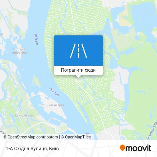 Карта 1-А Східна Вулиця