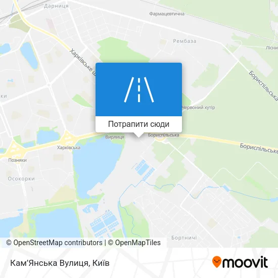 Карта Кам’Янська Вулиця