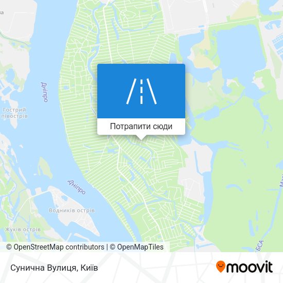 Карта Сунична Вулиця
