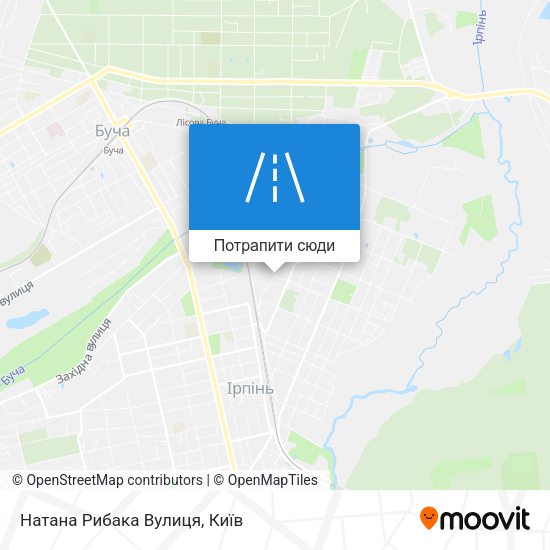 Карта Натана Рибака Вулиця