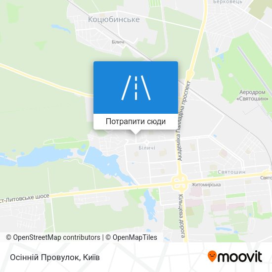 Карта Осінній Провулок