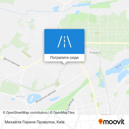 Карта Михайла Гориня Провулок