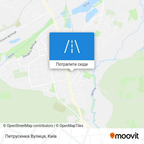 Карта Петрусенка Вулиця