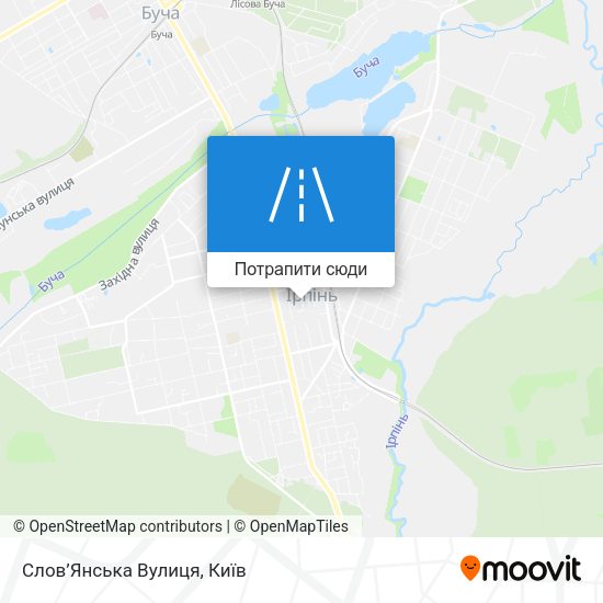 Карта Слов’Янська Вулиця
