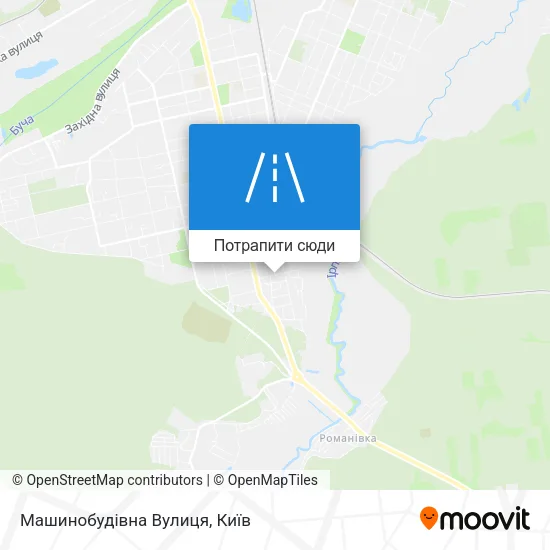 Карта Машинобудівна Вулиця