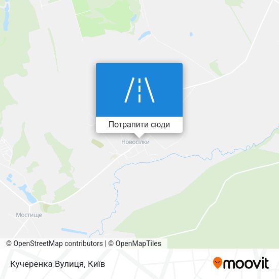 Карта Кучеренка Вулиця