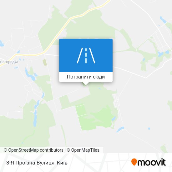 Карта 3-Я Проїзна Вулиця