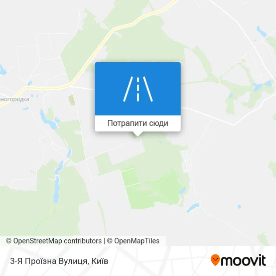 Карта 3-Я Проїзна Вулиця