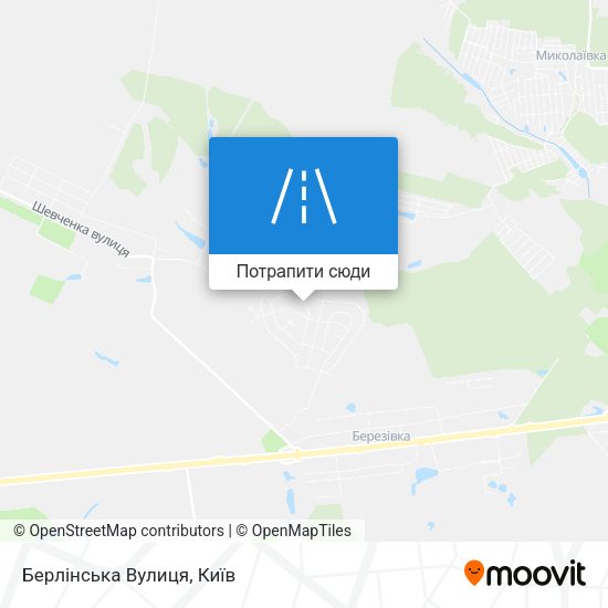 Карта Берлінська Вулиця