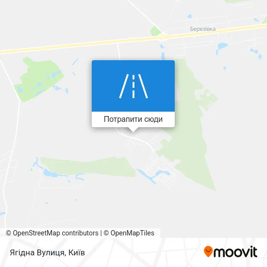 Карта Ягідна Вулиця