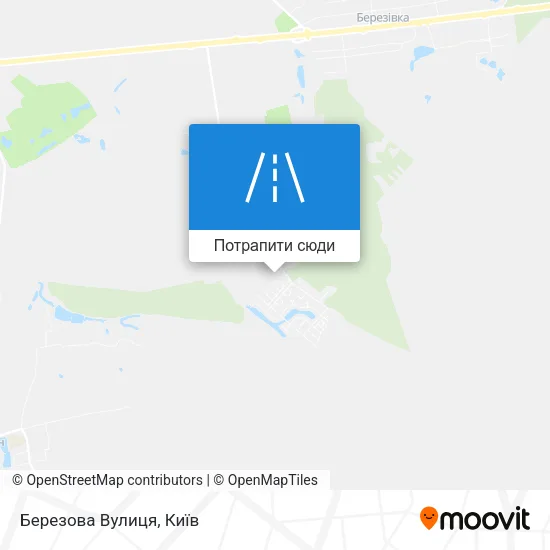 Карта Березова Вулиця