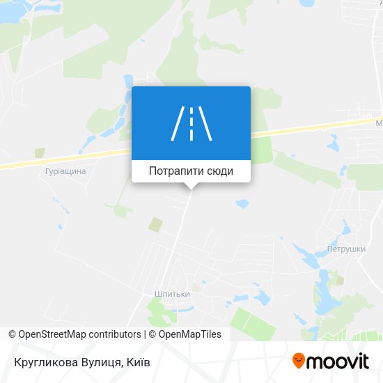 Карта Кругликова Вулиця