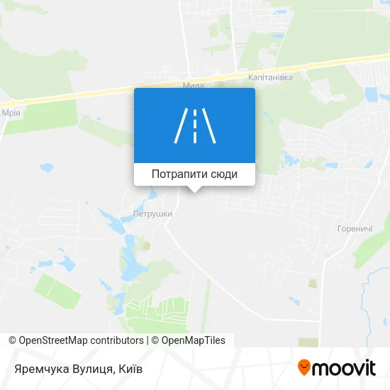 Карта Яремчука Вулиця