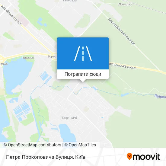 Карта Петра Прокоповича Вулиця