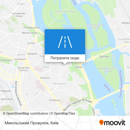 Карта Микільський Провулок