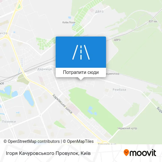 Карта Ігоря Качуровського Провулок
