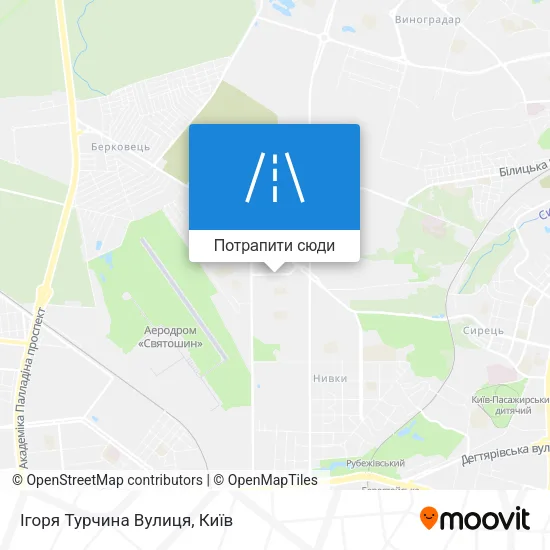 Карта Ігоря Турчина Вулиця