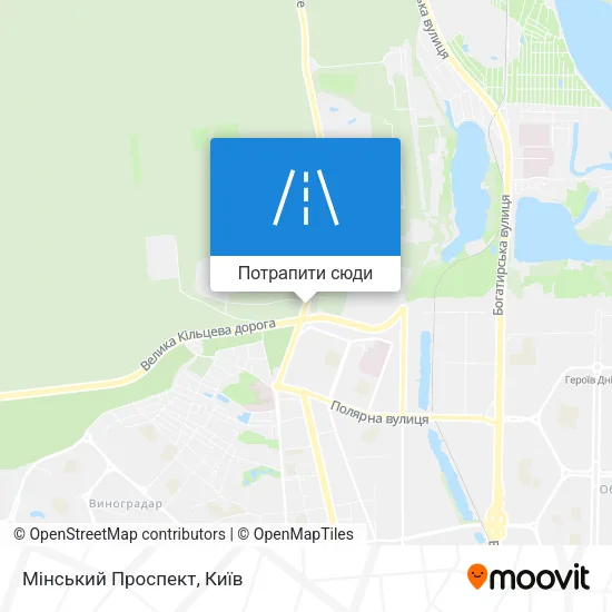 Карта Мінський Проспект