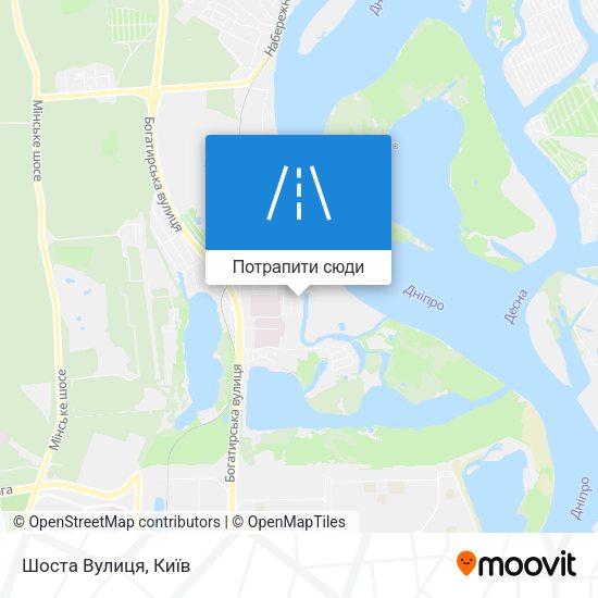 Карта Шоста Вулиця