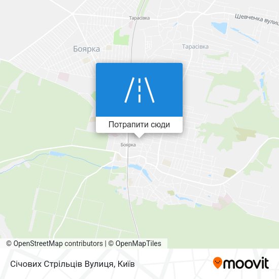 Карта Січових Стрільців Вулиця