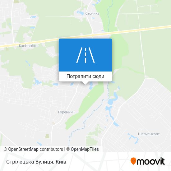 Карта Стрілецька Вулиця