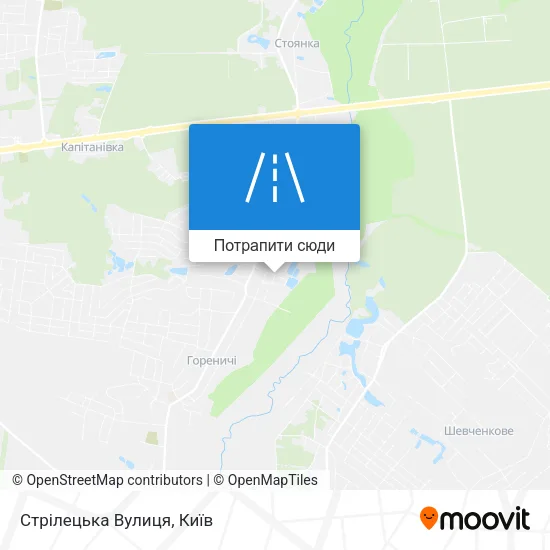 Карта Стрілецька Вулиця