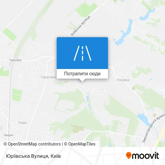 Карта Юріївська Вулиця