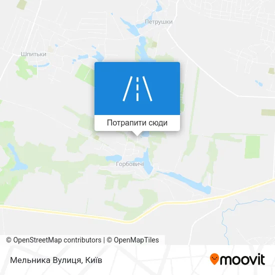Карта Мельника Вулиця