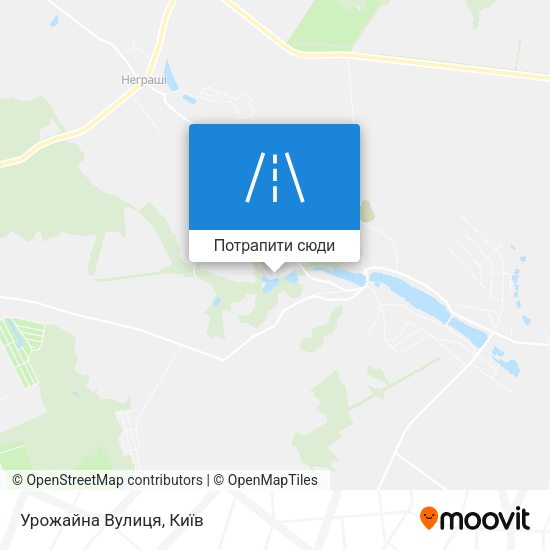 Карта Урожайна Вулиця