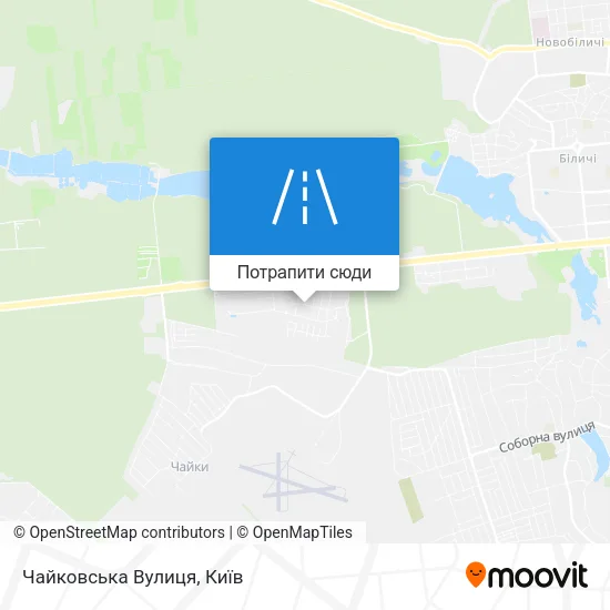 Карта Чайковська Вулиця