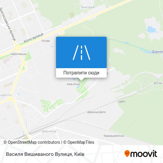 Карта Василя Вишиваного Вулиця