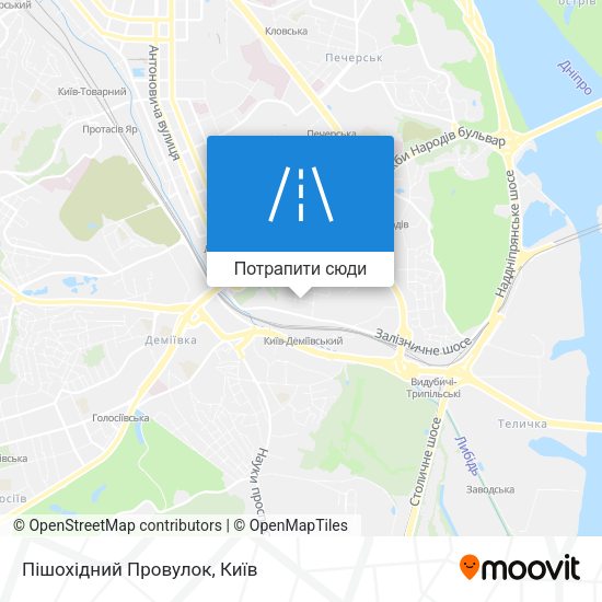 Карта Пішохідний Провулок