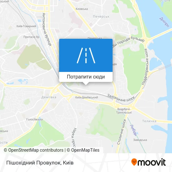 Карта Пішохідний Провулок