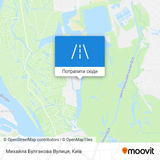 Карта Михайла Булгакова Вулиця