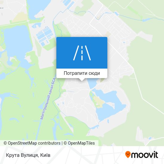 Карта Крута Вулиця