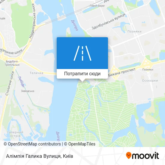 Карта Алімпія Галика Вулиця