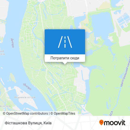Карта Фісташкова Вулиця