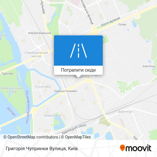 Карта Григорія Чупринки Вулиця